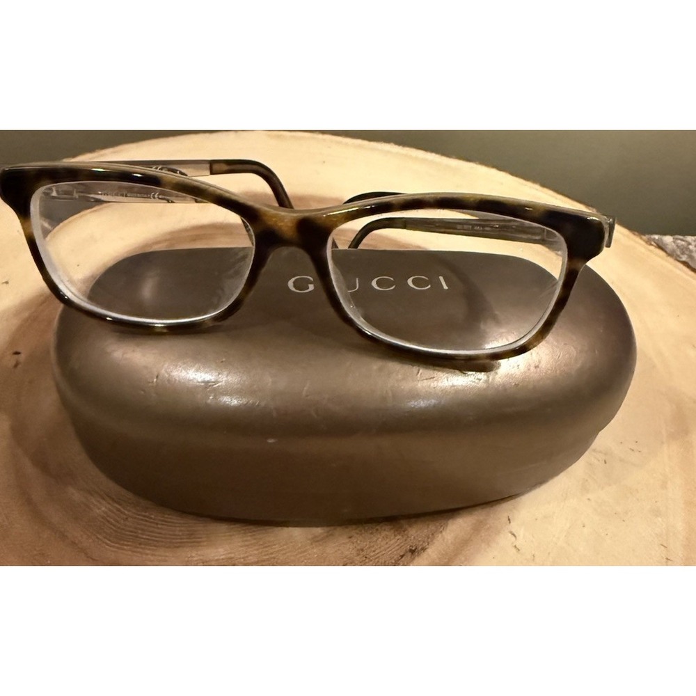 GUCCI GG3678 4WJ Italy Brown Havana /Gold Women's Eyeglasses‎ & Case  52-15-140